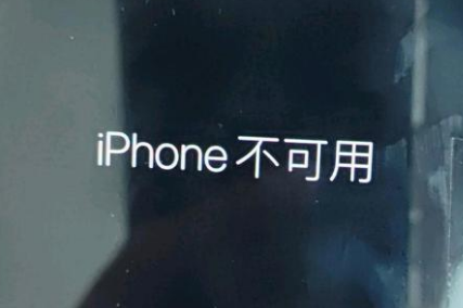 罗庄苹果服务网点分享锁屏界面显示“iPhone 不可用”如何解决 